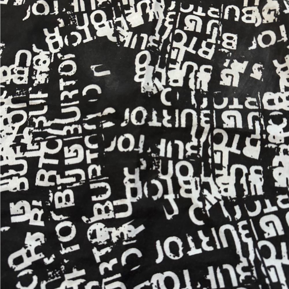 Burton Black and White Graphic bandana